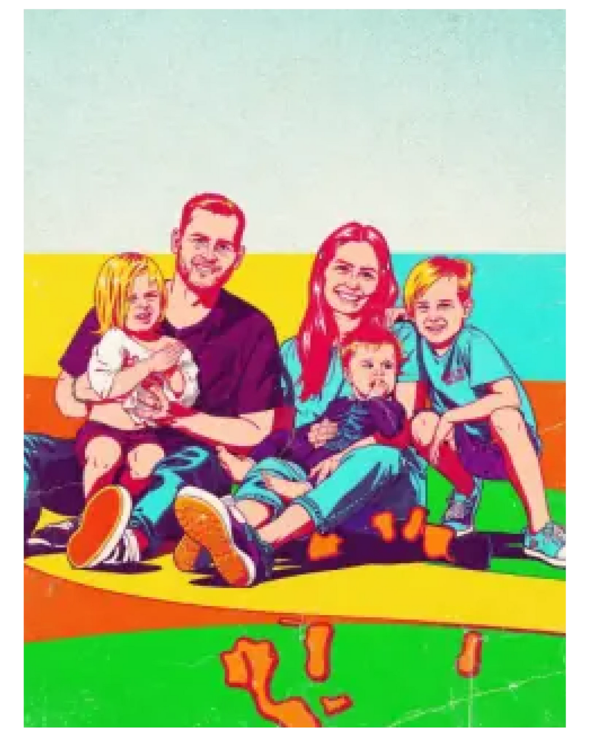 Affiche personnalisée - Votre photo en illustration urbaine style pop art