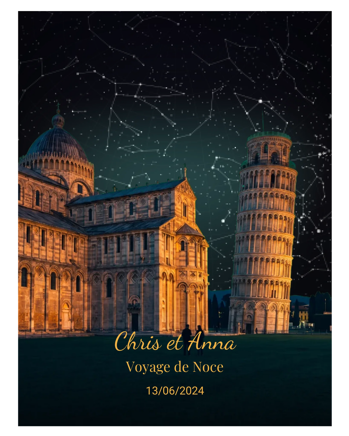 Carte du ciel étoilé à Pise à votre date