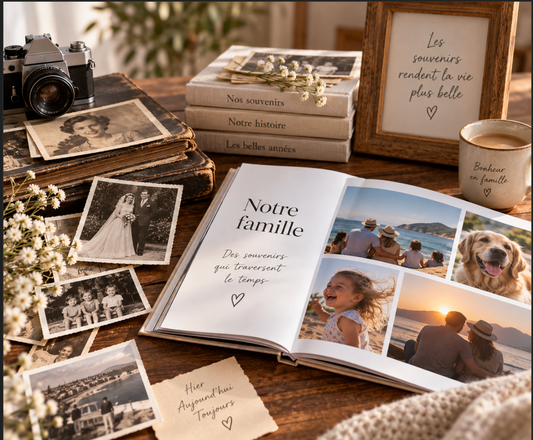 L’histoire de l’album de famille : du portrait photographique au magazine personnalisé
