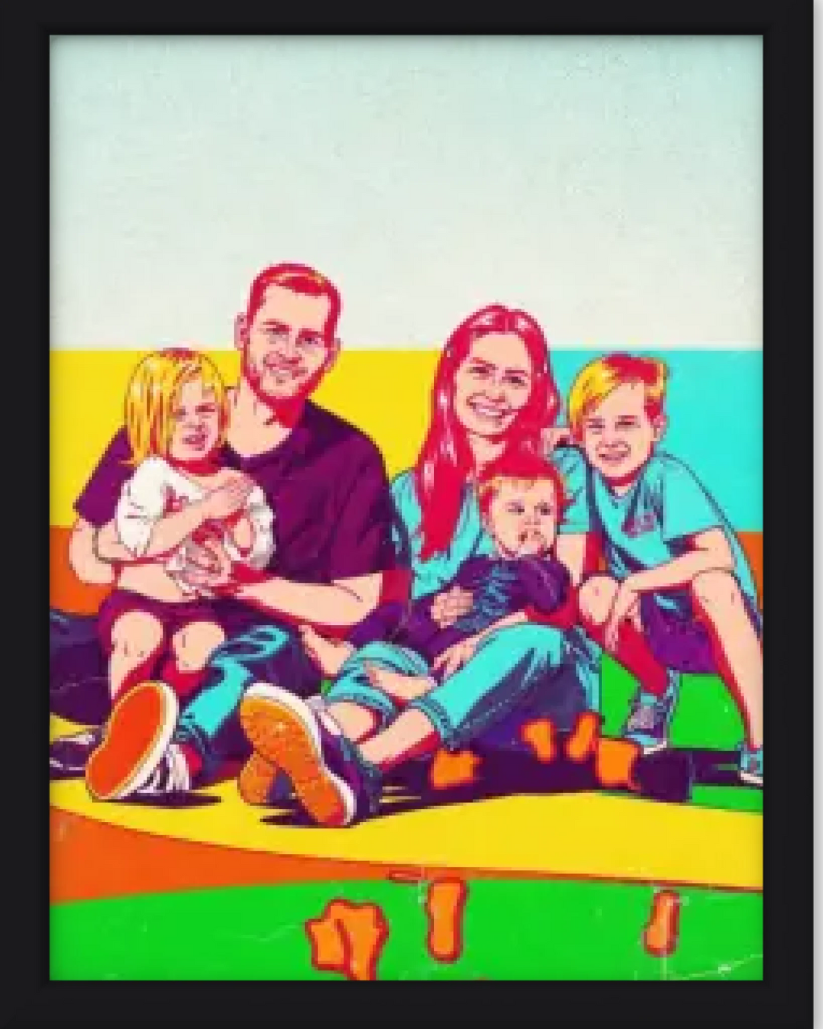 Affiche personnalisée - Votre photo en illustration urbaine style pop art