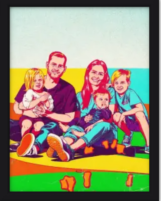 Affiche personnalisée - Votre photo en illustration urbaine style pop art