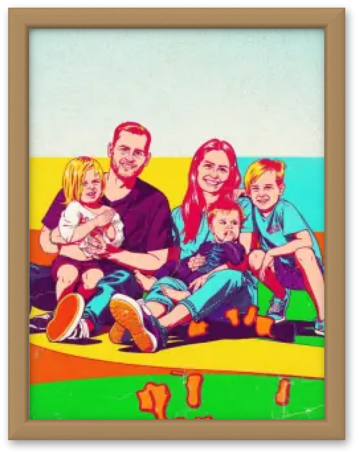 Affiche personnalisée - Votre photo en illustration urbaine style pop art