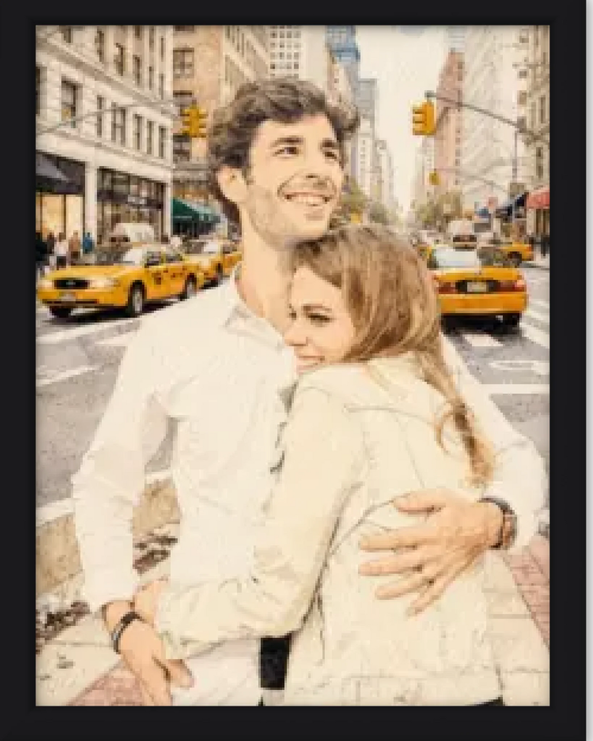 Affiche personnalisée - Votre photo en illustration  dans les rues de New York