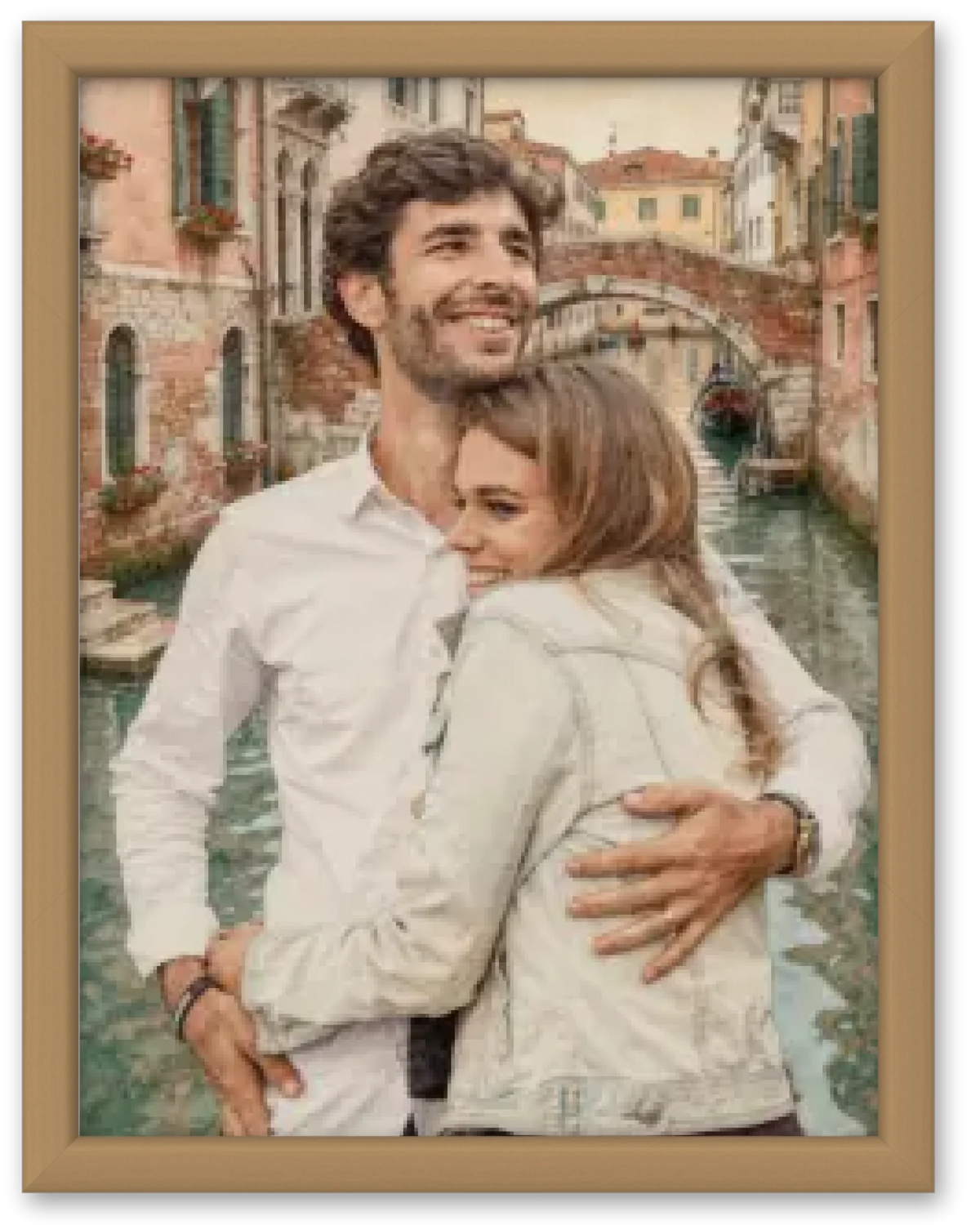 Affiche personnalisée - Votre photo en illustration dolce vita à Venise copy