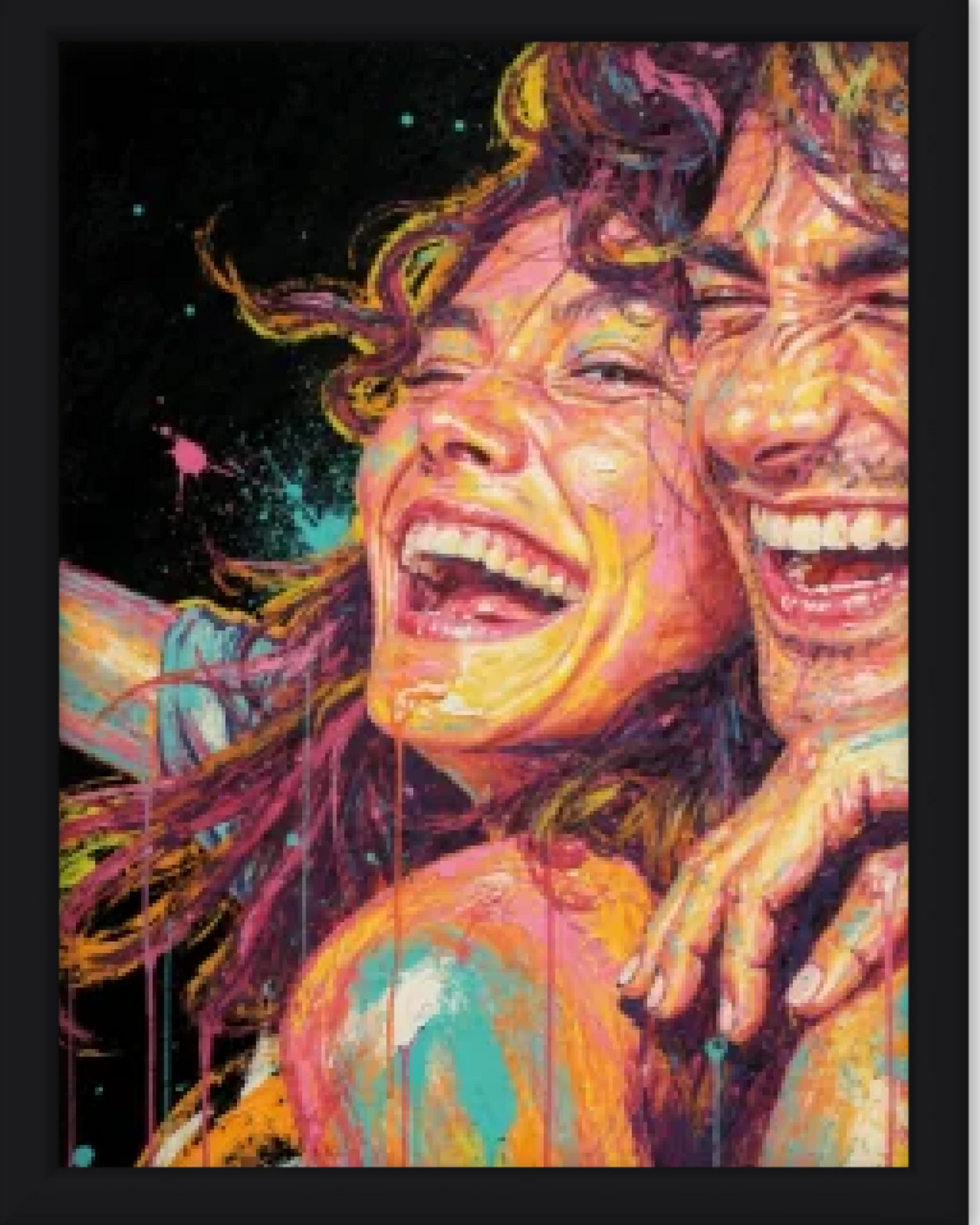 Affiche personnalisée - Votre photo en illustration style néon pop art