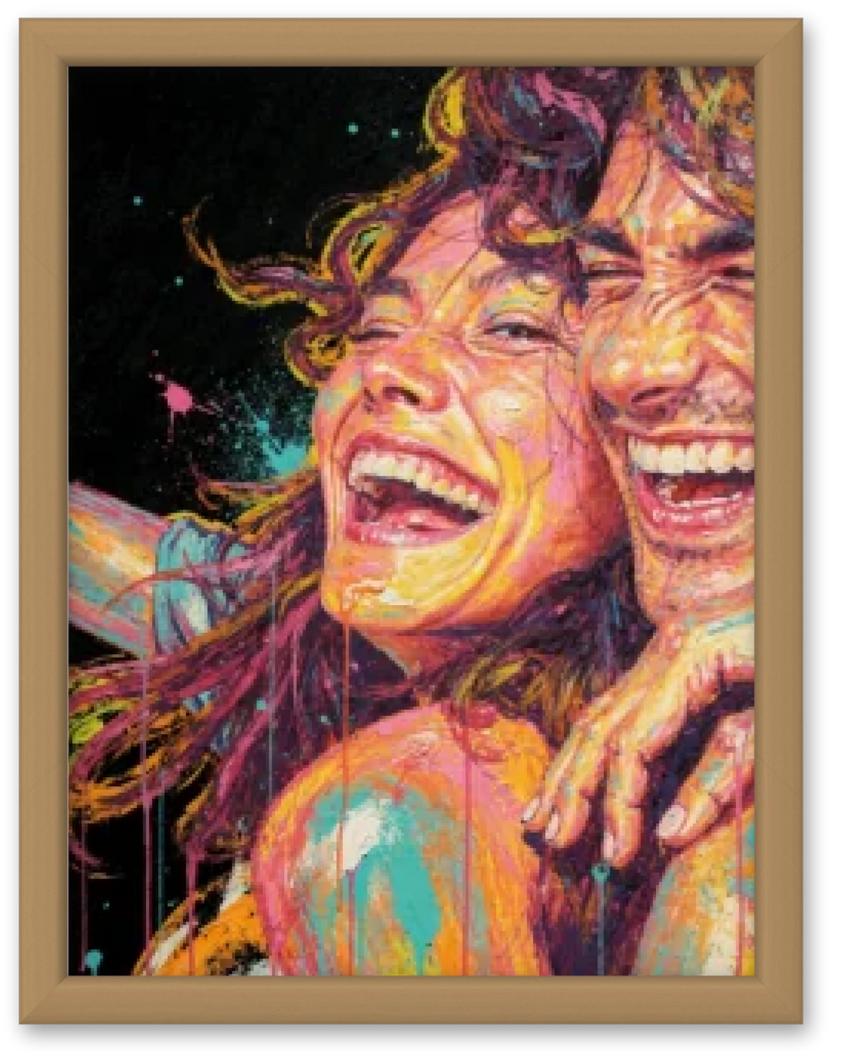 Affiche personnalisée - Votre photo en illustration style néon pop art