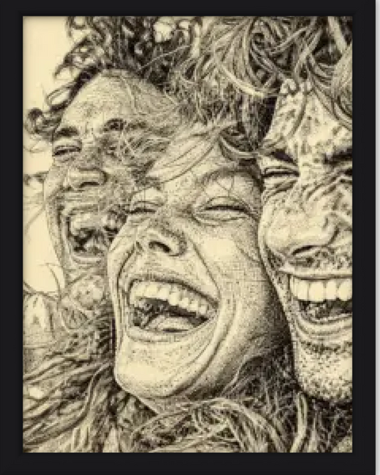 Affiche personnalisée  - Votre photo  en illustration Gravure contemporaine