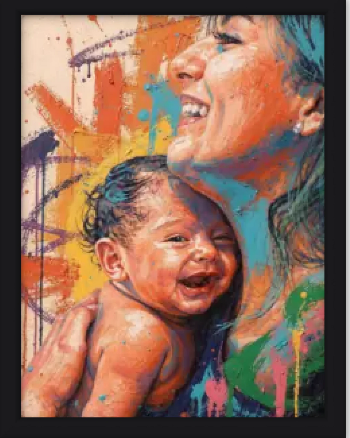 Affiche personnalisée - Votre photo Maman et bébé