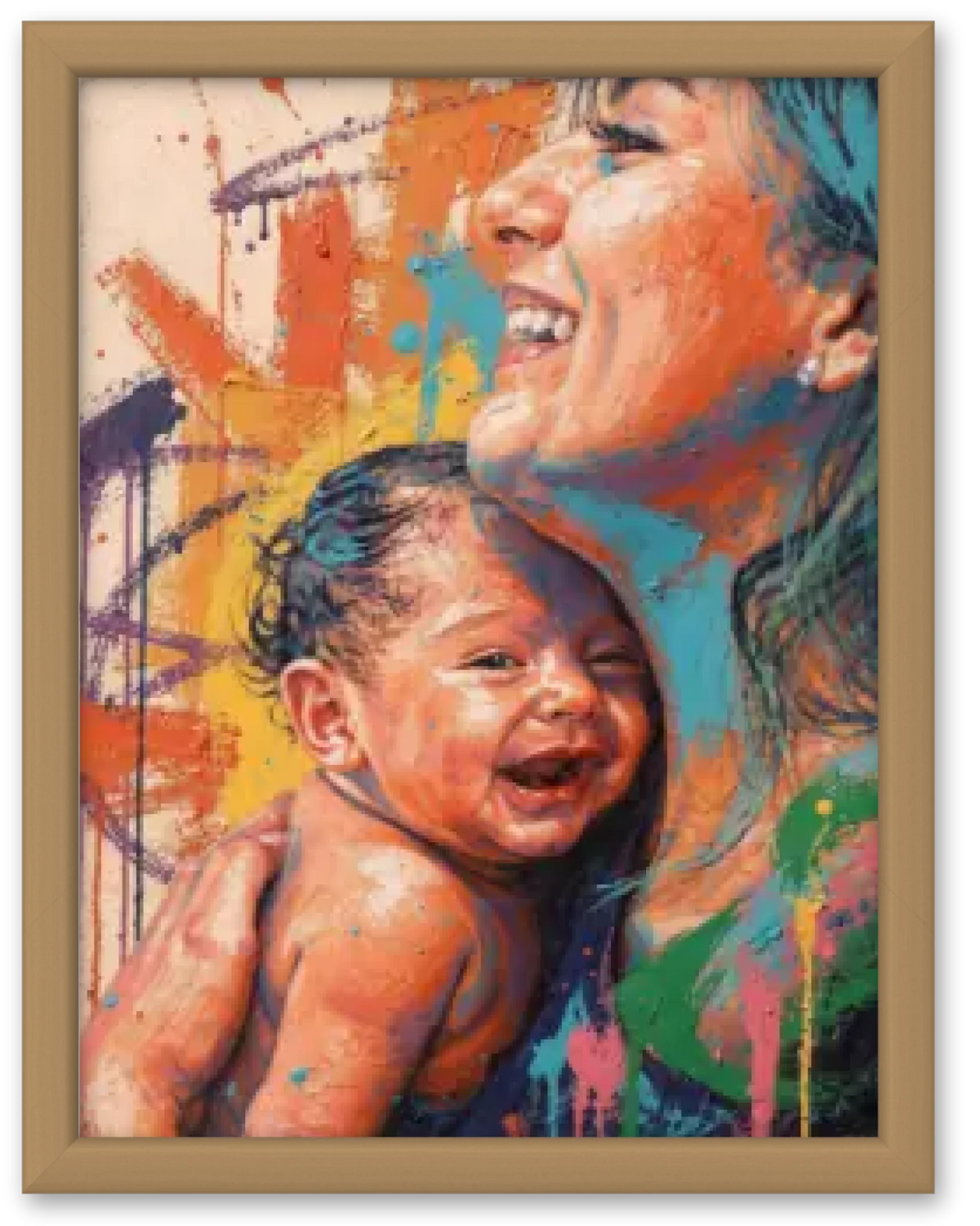 Affiche personnalisée - Votre photo Maman et bébé