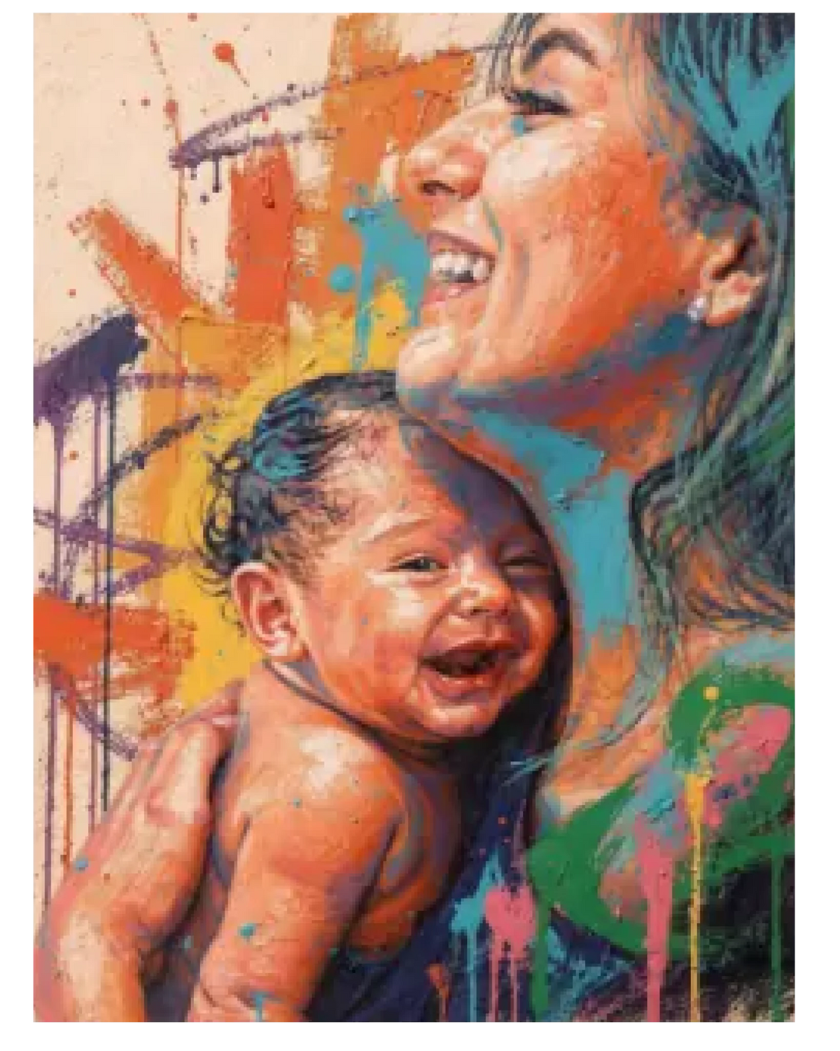 Affiche personnalisée - Votre photo Maman et bébé