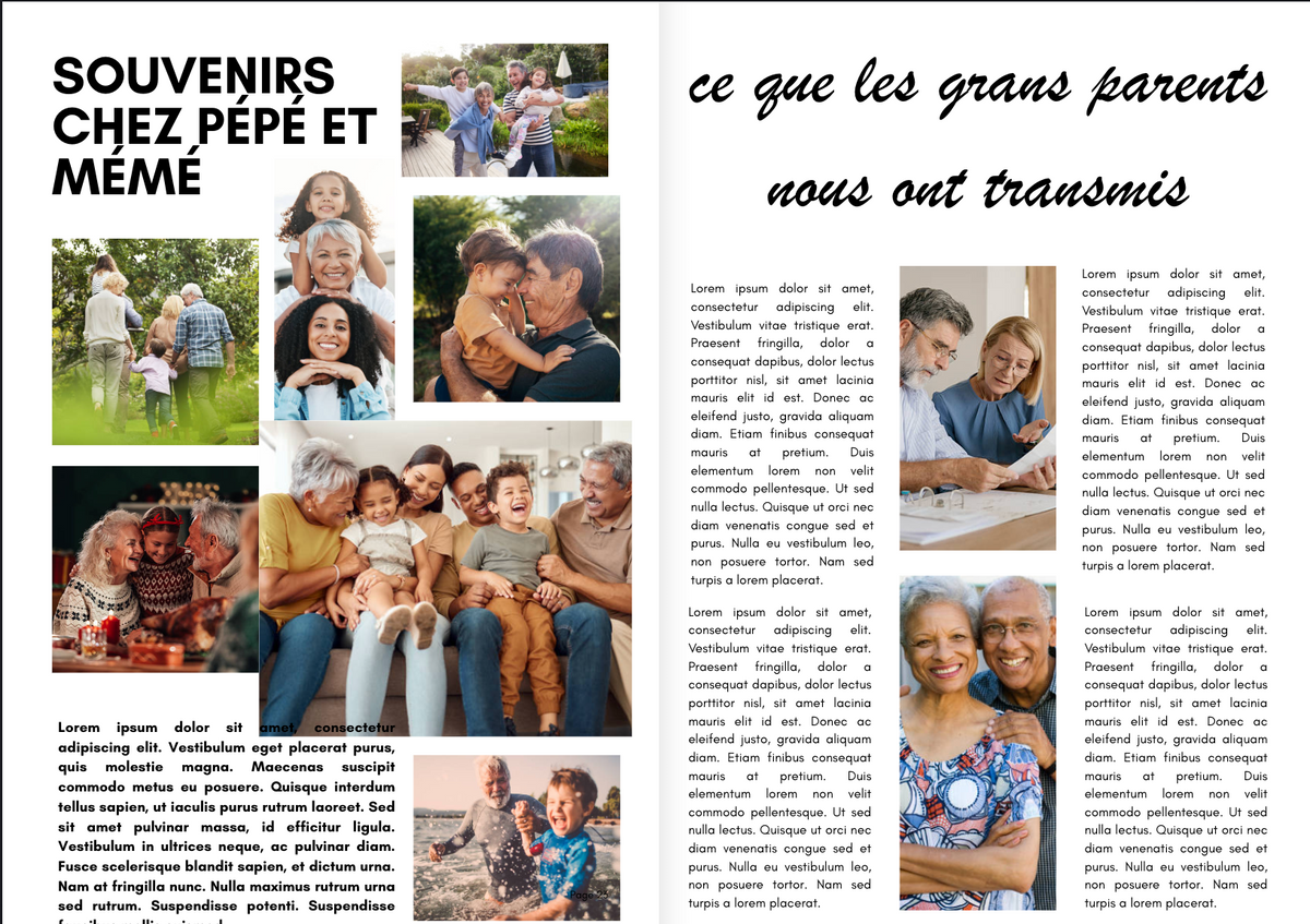 Magazine famille personnalisé