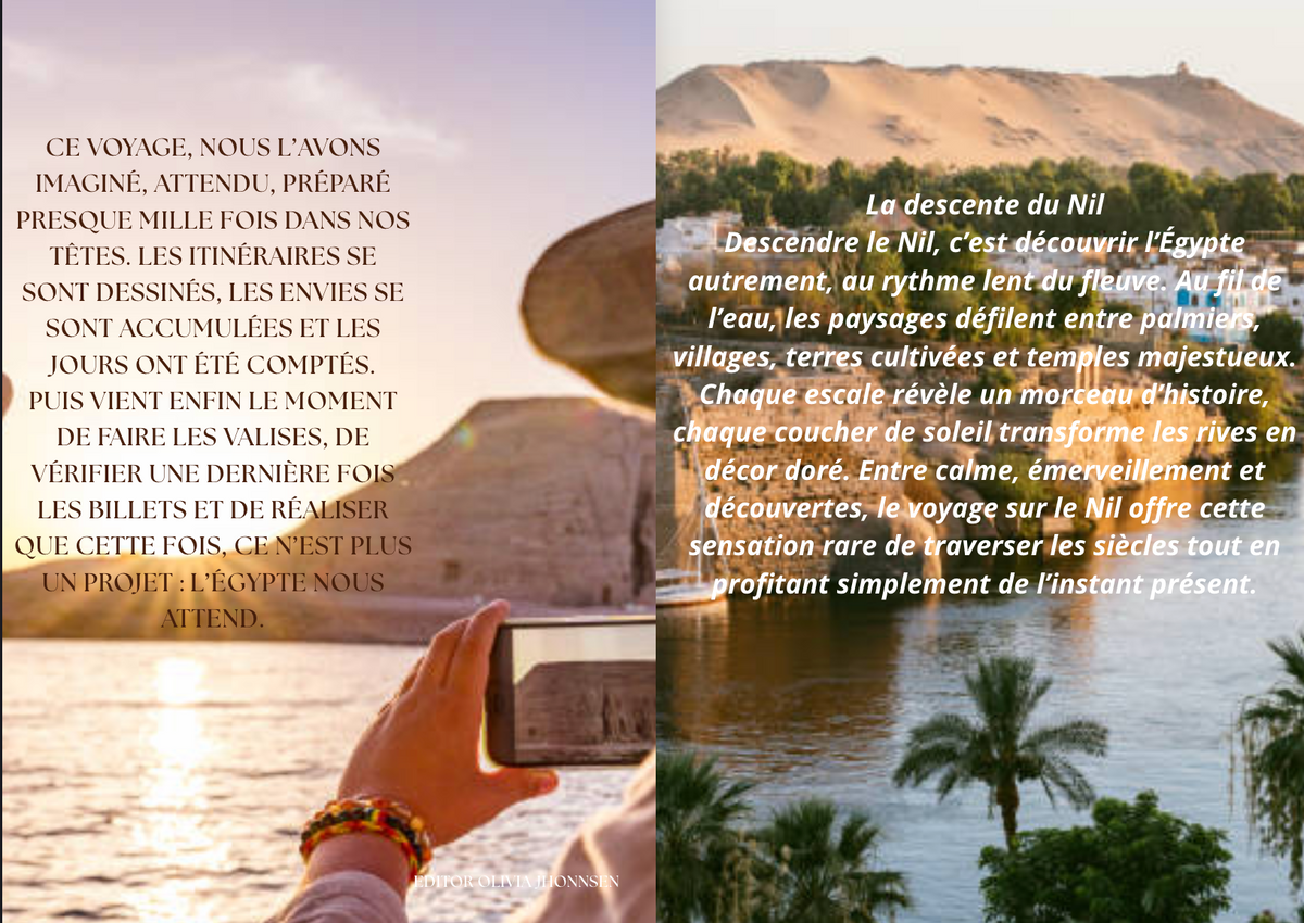 Magazine vacances en Egypte modifiable