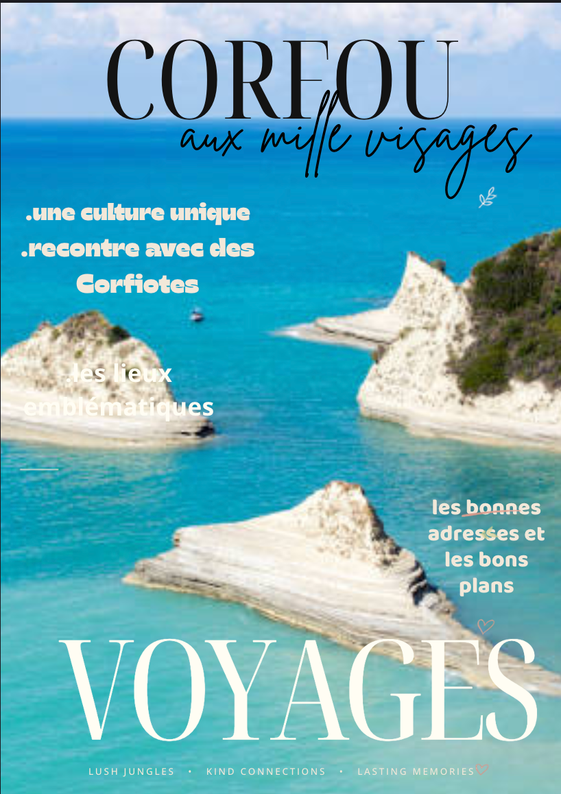 Magazine vacances à Corfou modifiable