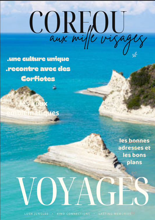Magazine vacances à Corfou modifiable