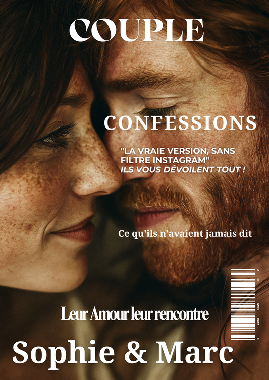 Magazine Couple personnalisé — votre histoire en 42 pages